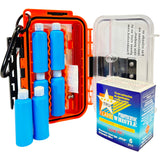 Waterproof Bear Banger Case w/ 6 Whistlers & pen launcher