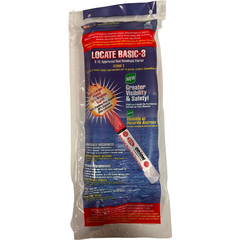 Handheld Marine Red Signal Flares - 3 pack