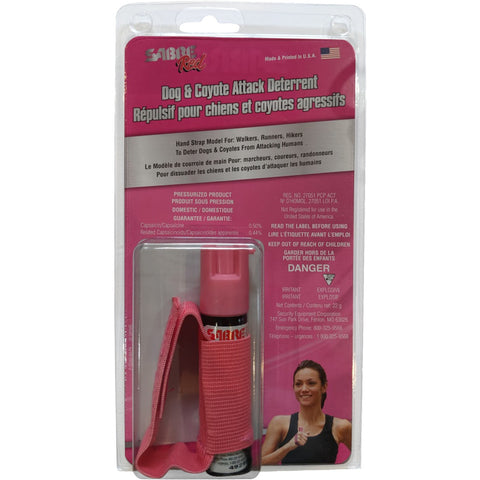 Pink Sabre Dog Attack Deterrent - 22g with Hand Strap