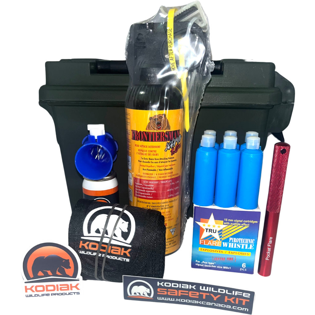 Water Resistant Hard Shell Bear Safety Kit w/ Whistlers – Kodiak ...