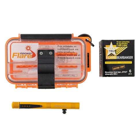 Waterproof Bear Banger Case w/ 6 bangers & pen launcher