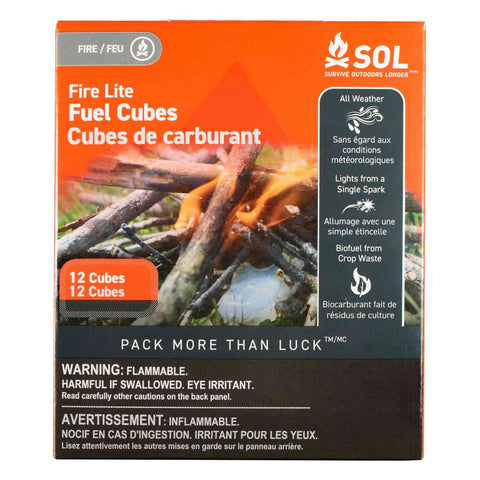SOL - All Weather Fire Cubes - 12 pack